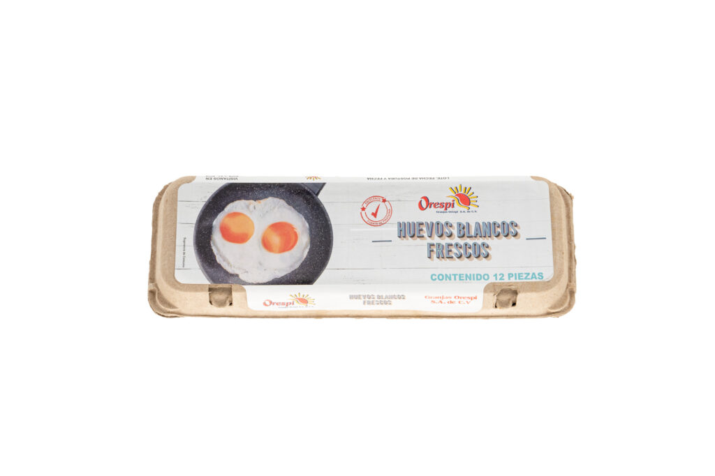 Docenera huevo blanco