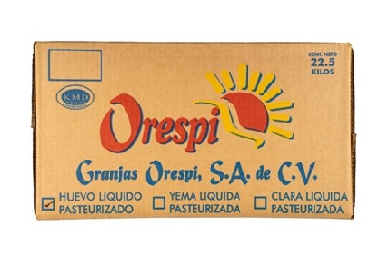 Caja de huevo liquido past