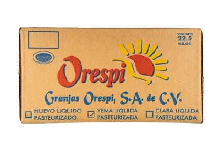 Caja huevo liquido yema