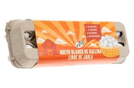 Huevo blanco libre de jaula 7-Select